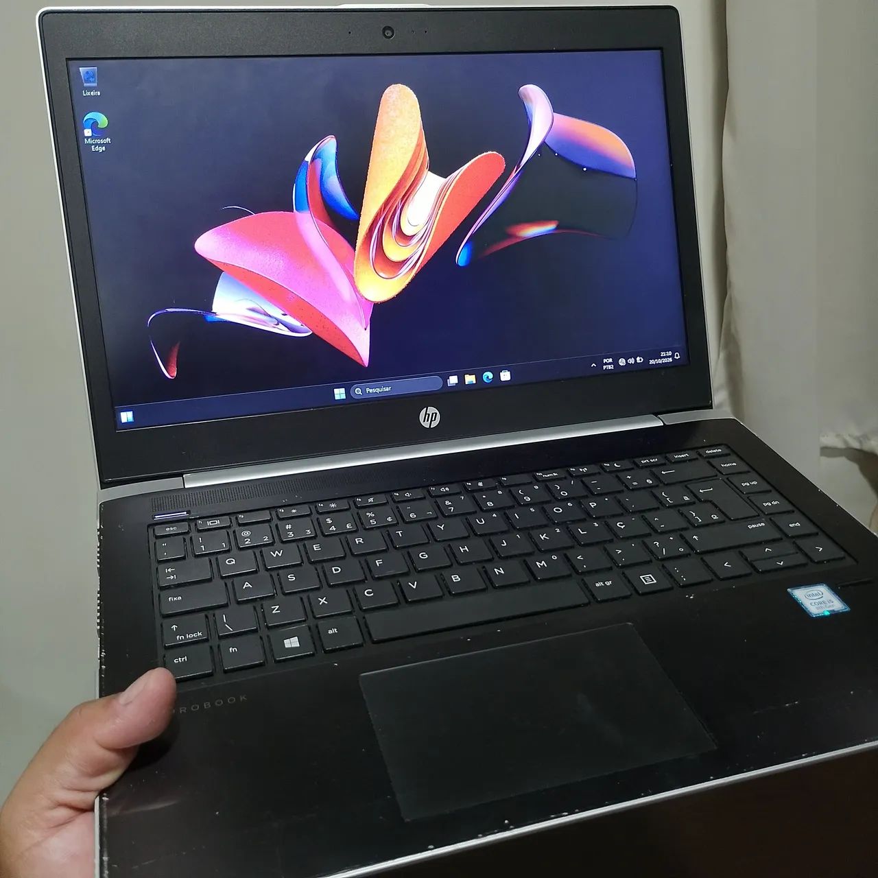 Lote 05 notebook Hp i5 oitava com 8 de ram 