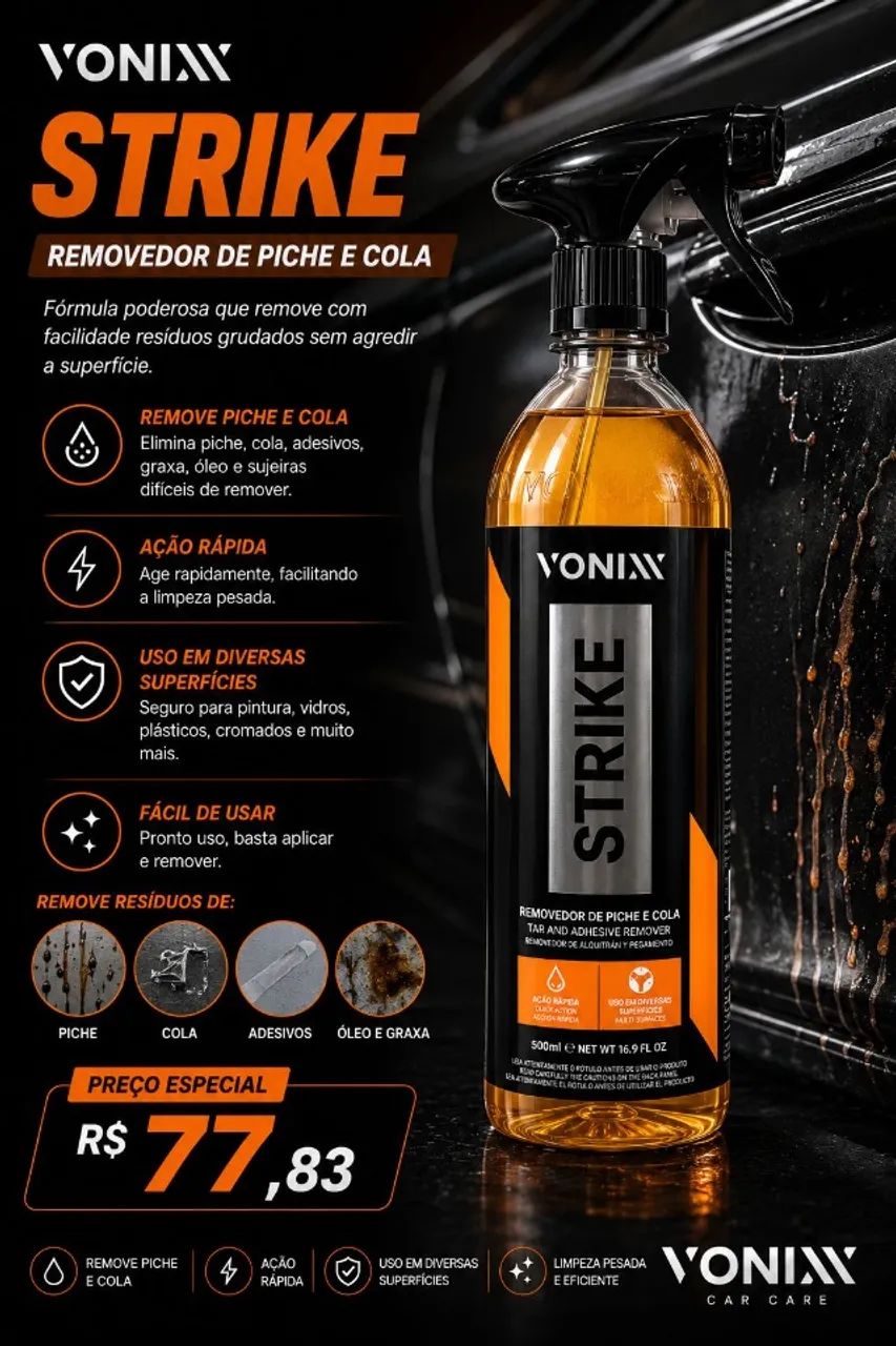 VONIXX STRIKE - Removedor de Piche e Cola! 