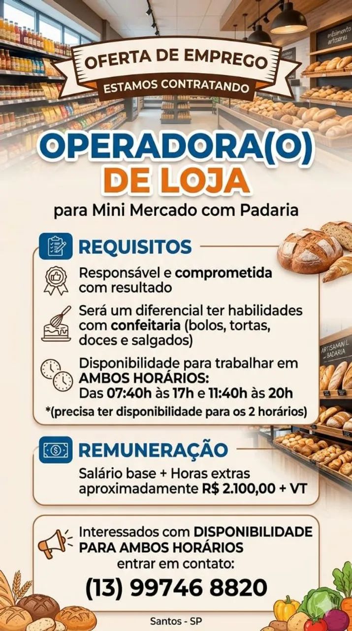 Informações para enviar curriculum na foto do anuncio.