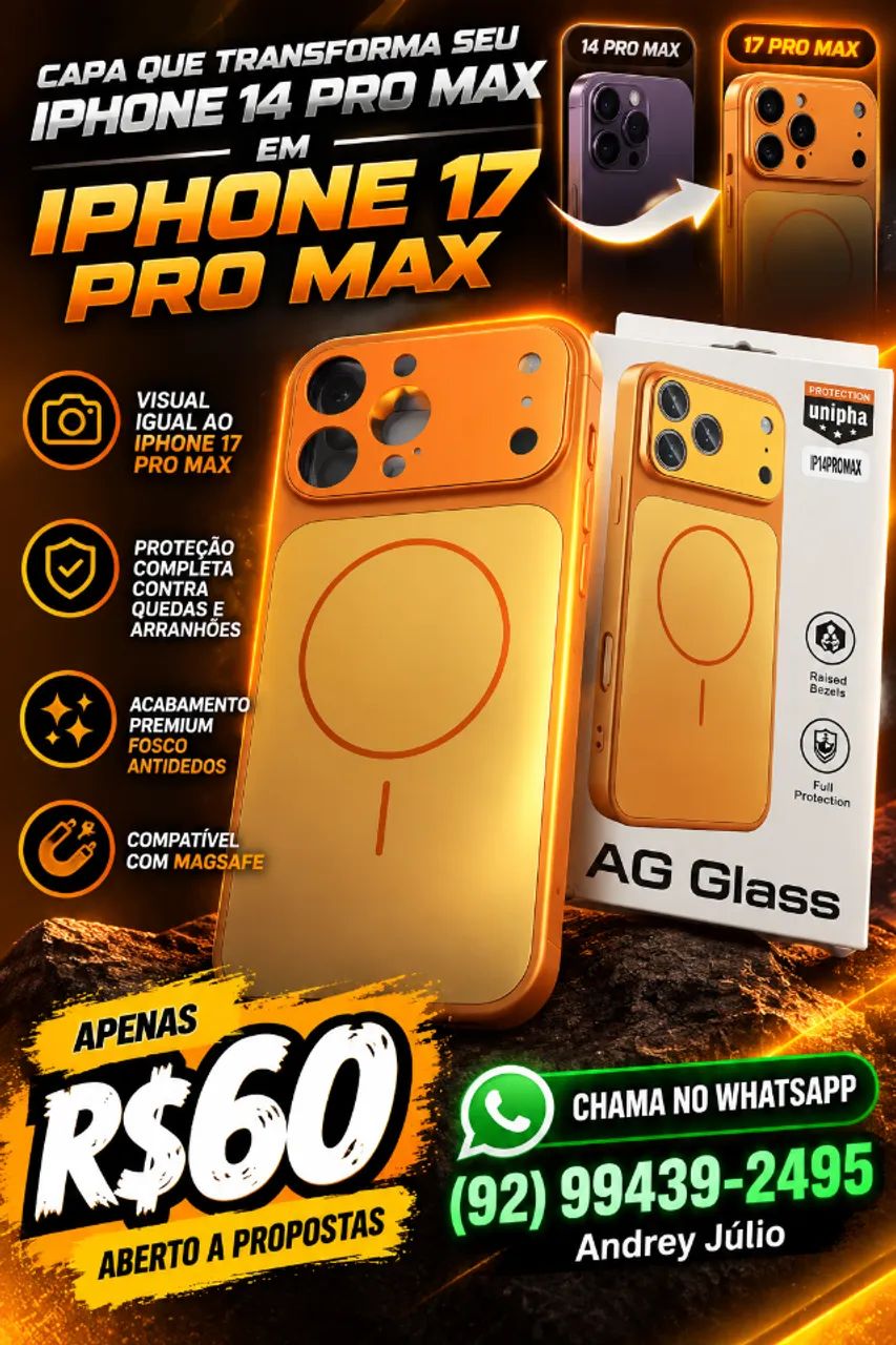 ? CAPA iPHONE 14 PRO MAX ? VISUAL DE iPHONE 17 PRO MAX ?