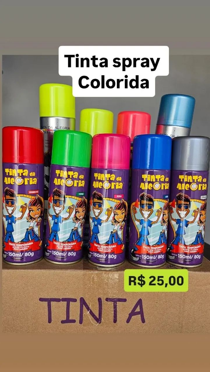 TINTA SPRAY PARA CABELO MALUCO 