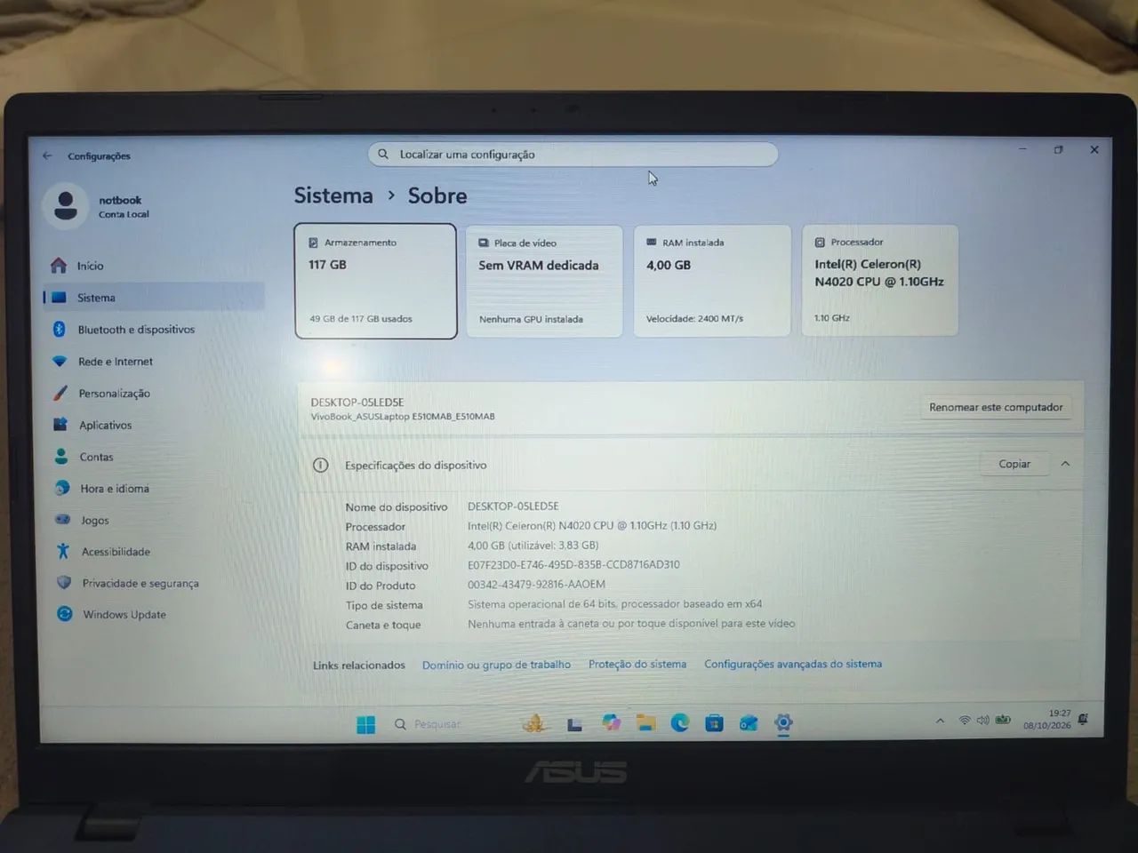 Notebook Asus - Foto 2