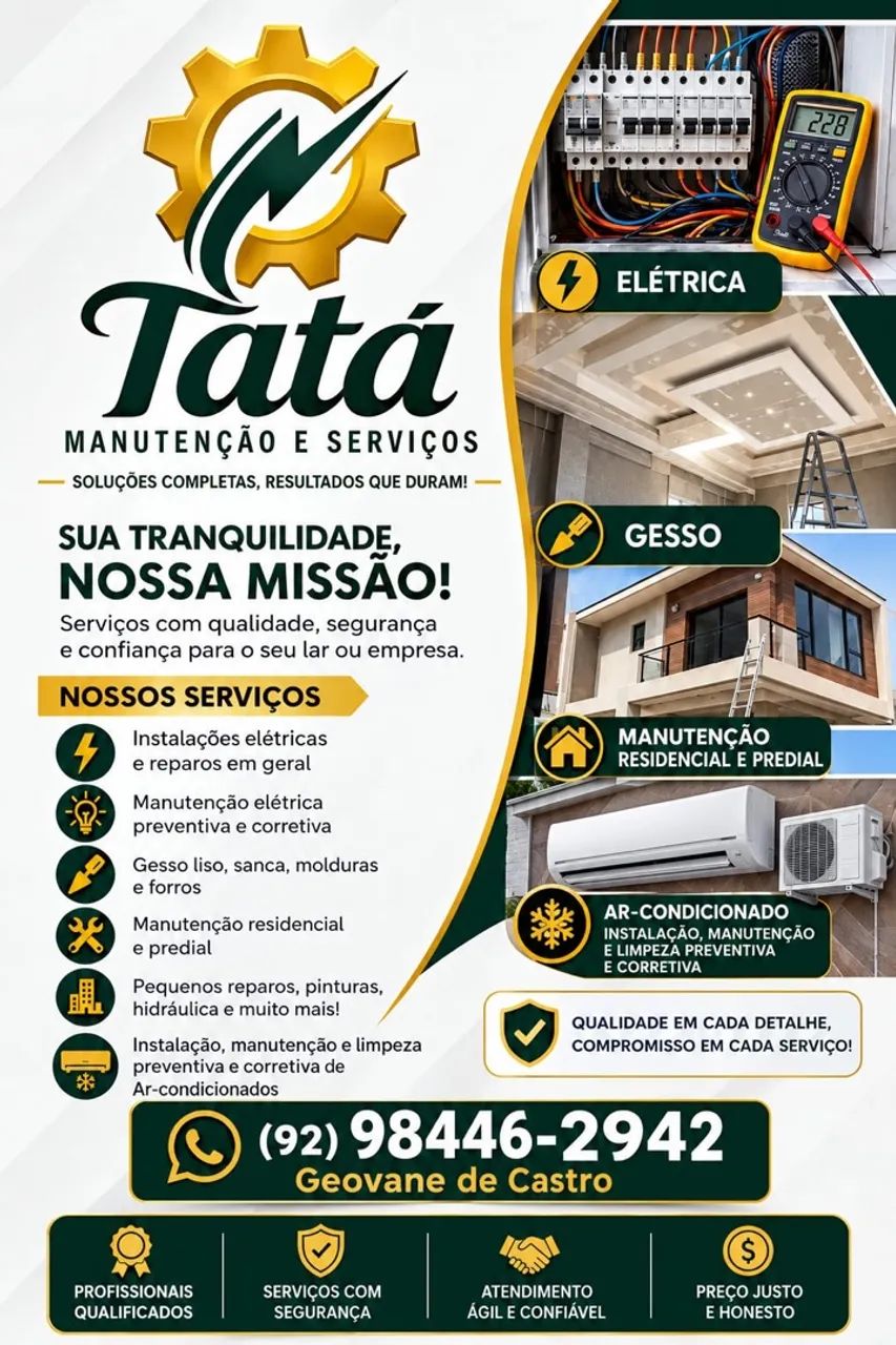 Manutenção preventiva e corretiva 