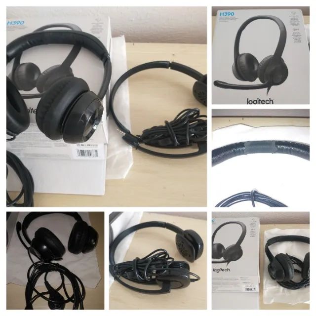 Fone Logitech H390 + 01 Fone com Microfone Headset H151 (sem espumas)