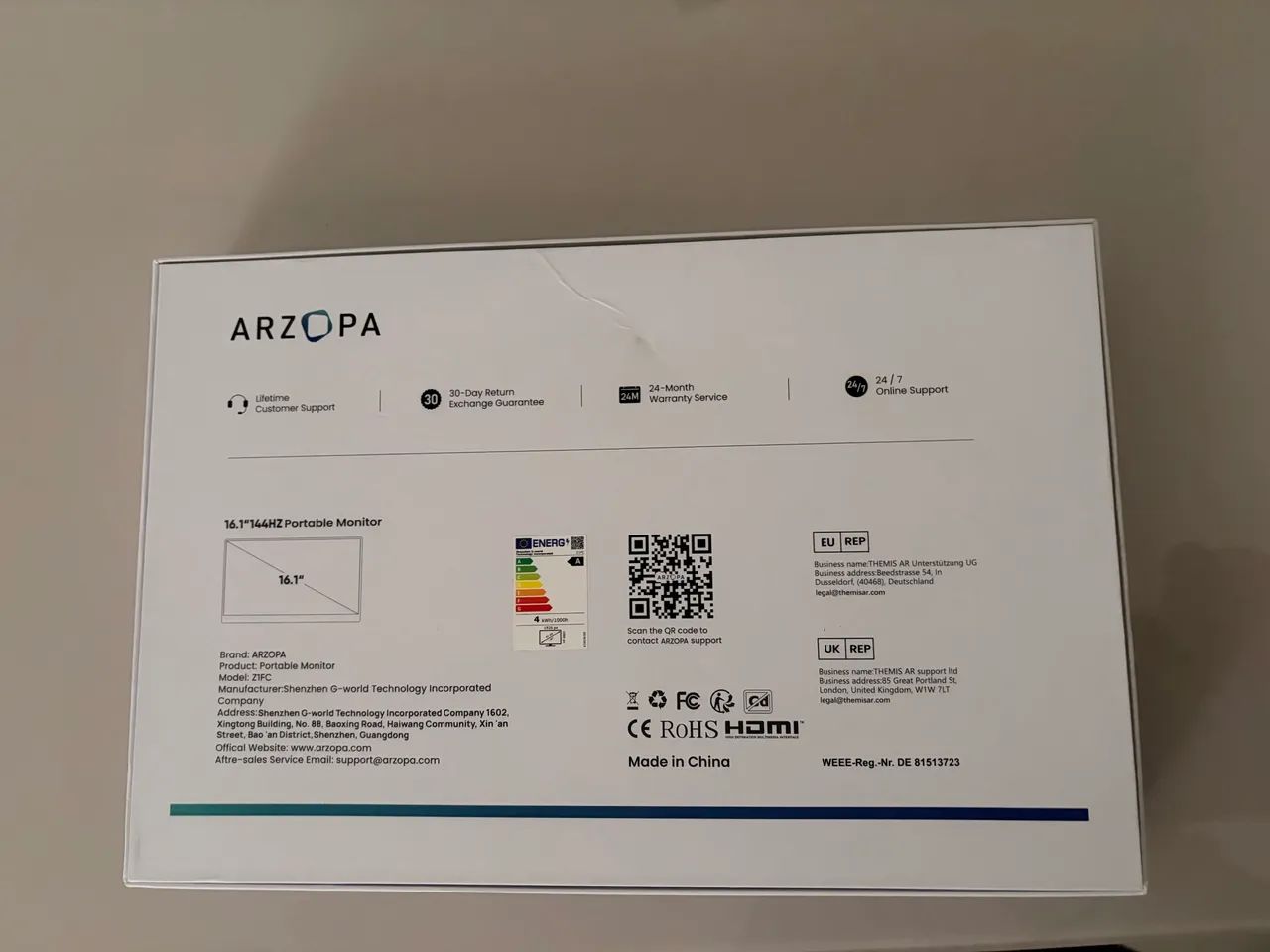PROMOÇÃO MONITOR ARZOPA Z1FC 144HZ 16 POLEGADAS IMPECÁVEL - Foto 2