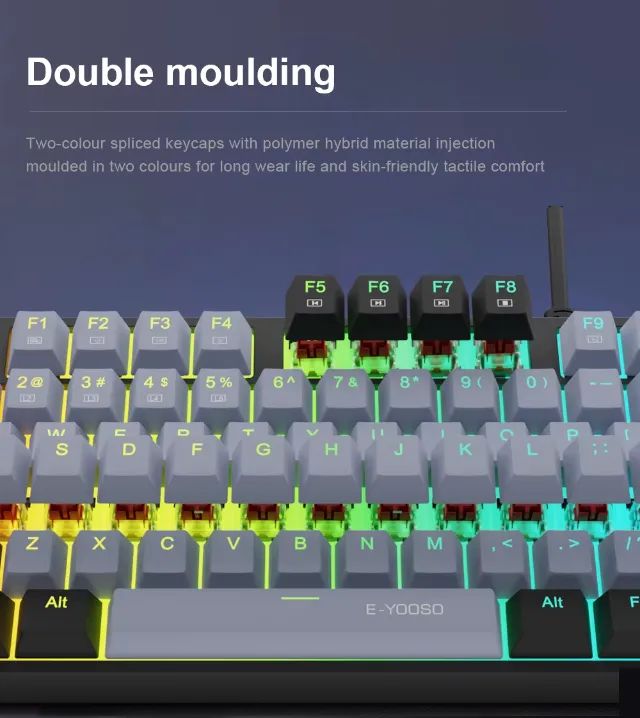 Teclado Mecanico E-yooso Z-14 Switch Red - Foto 2