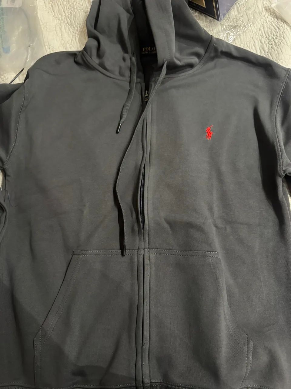 Moletom zip ralph Lauren original branco (aceito ofertas)  - Foto 2