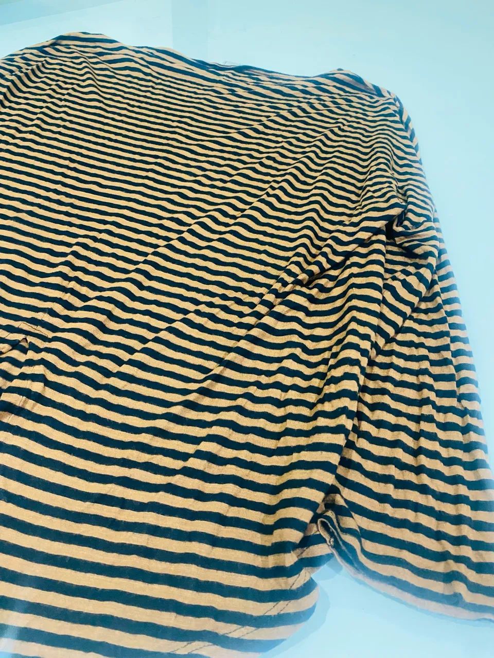 Blusa listra preto com marrom ZARA  - Foto 2
