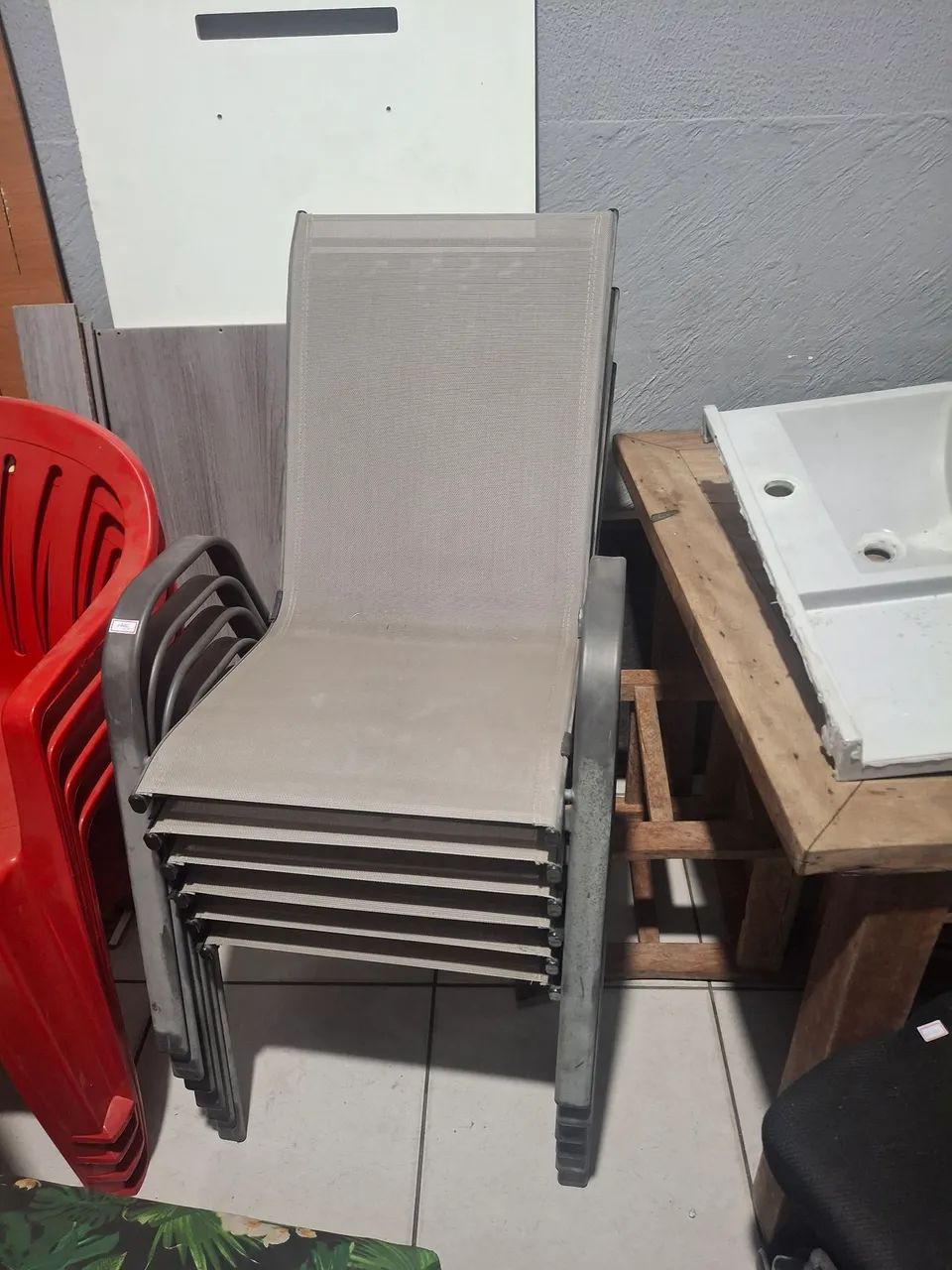 6 Cadeiras De Piscina  - Foto 2