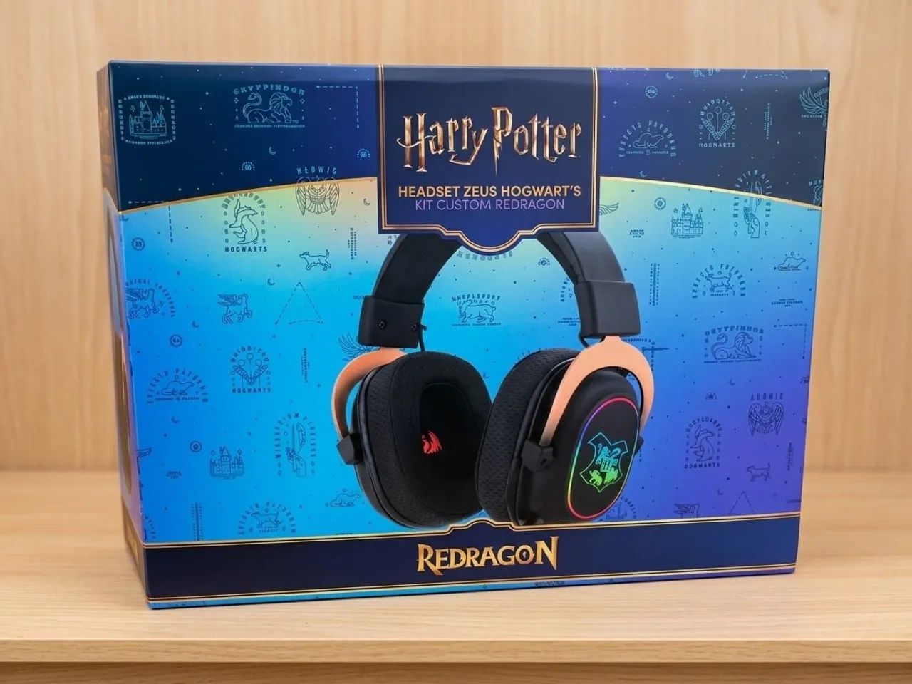 Headset Zeus Hogwarts' Kit Custom Redragon.