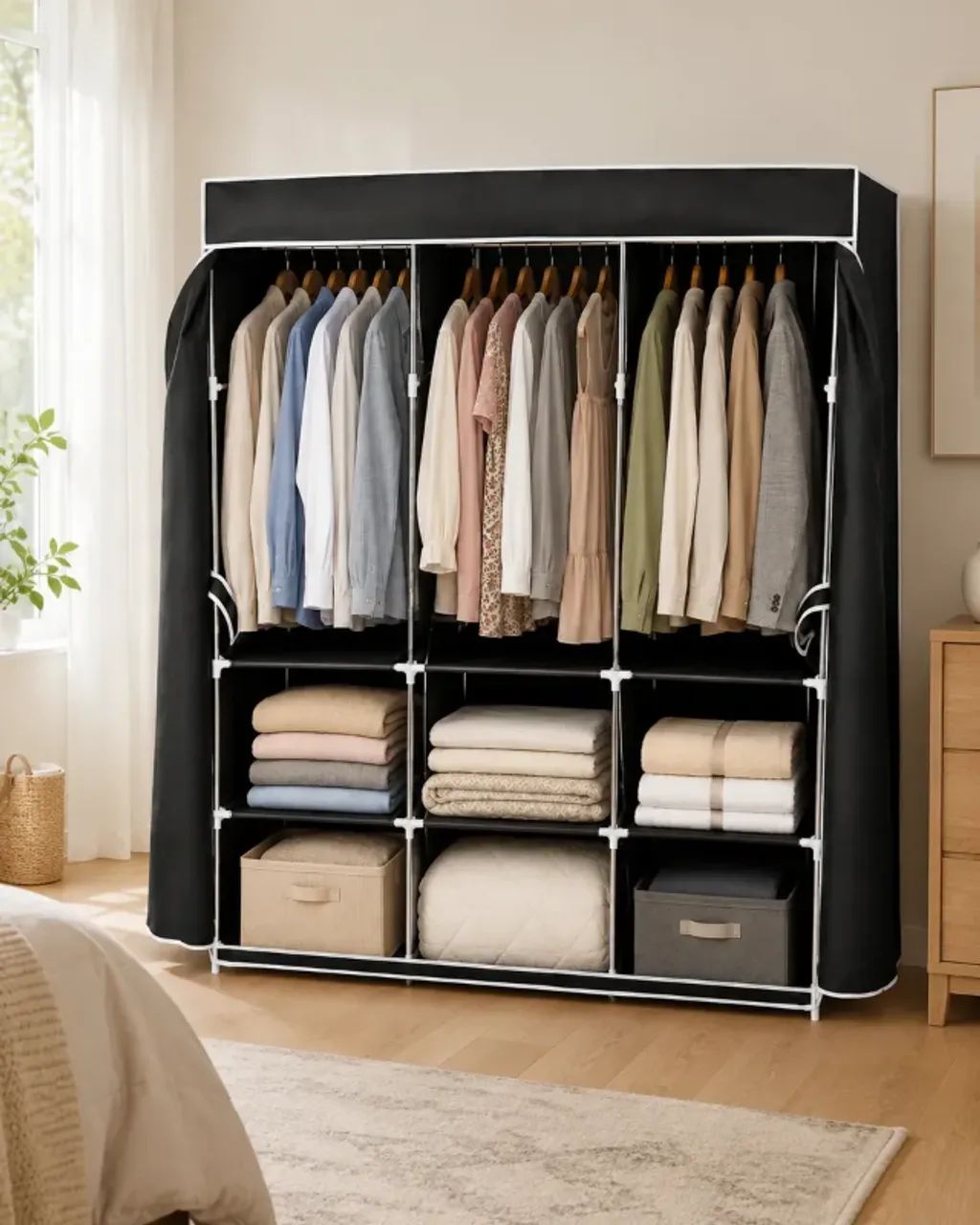 Guarda-Roupa + Sapateira e Cabides de Brinde - Foto 2