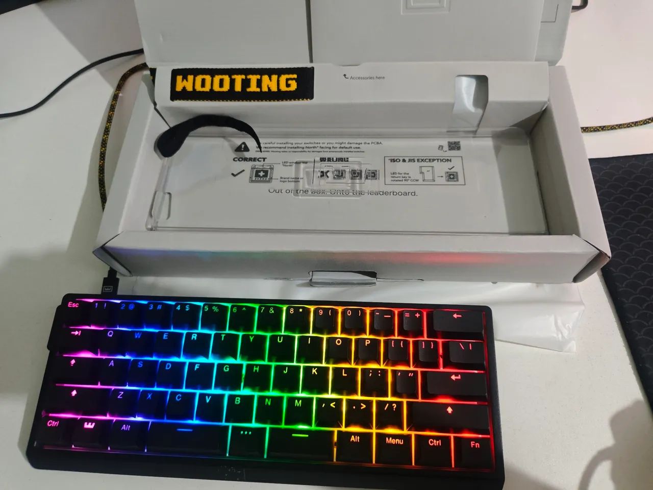 Teclado Wooting 60HE V2 Aluminium Split - Foto 2