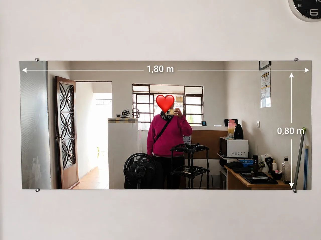 ESPELHO GRANDE 1,80 x 0,80  