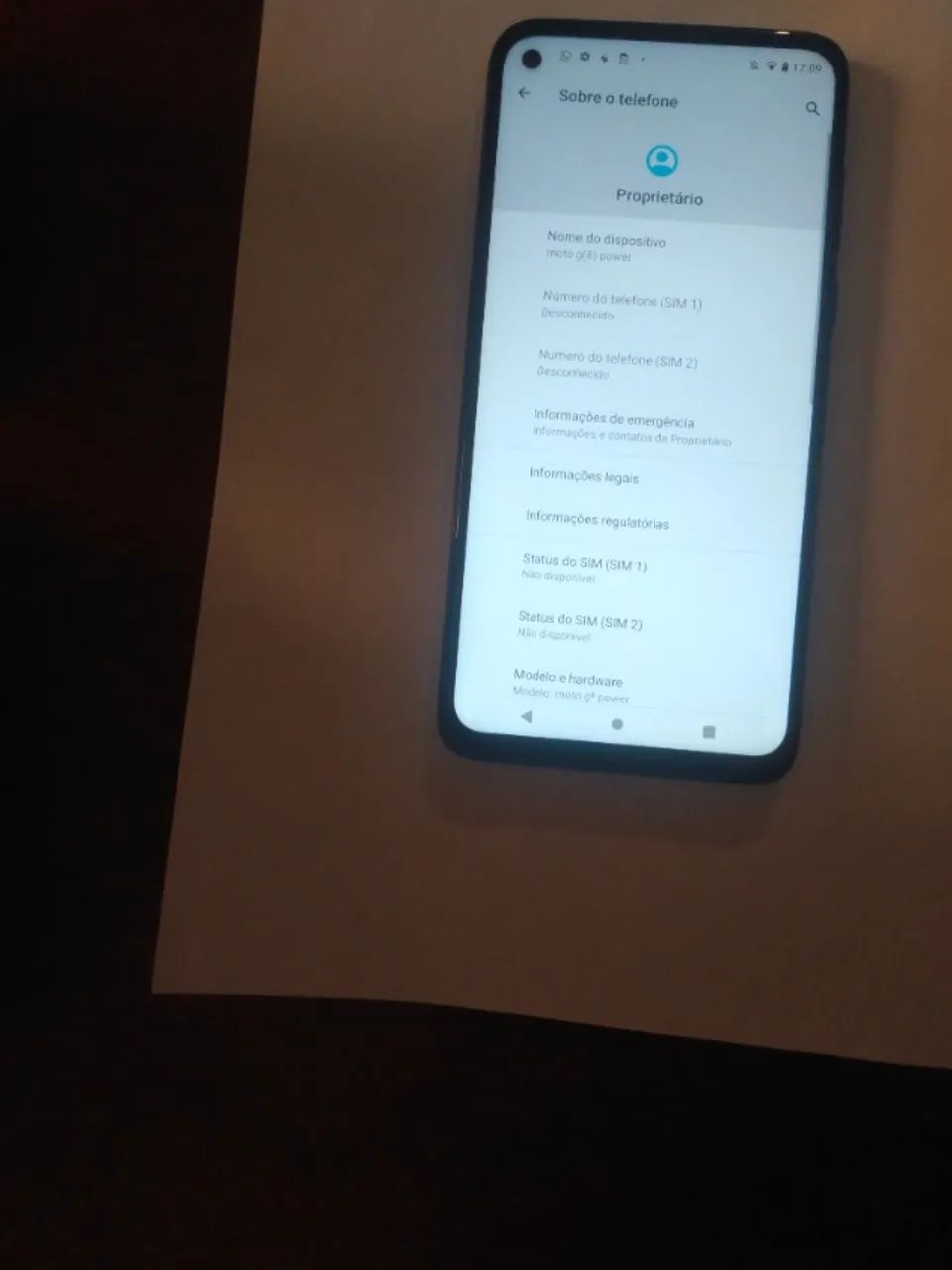 Celular Moto G8 Power XT2041-1 64GB Zerado c/ Capa e Película