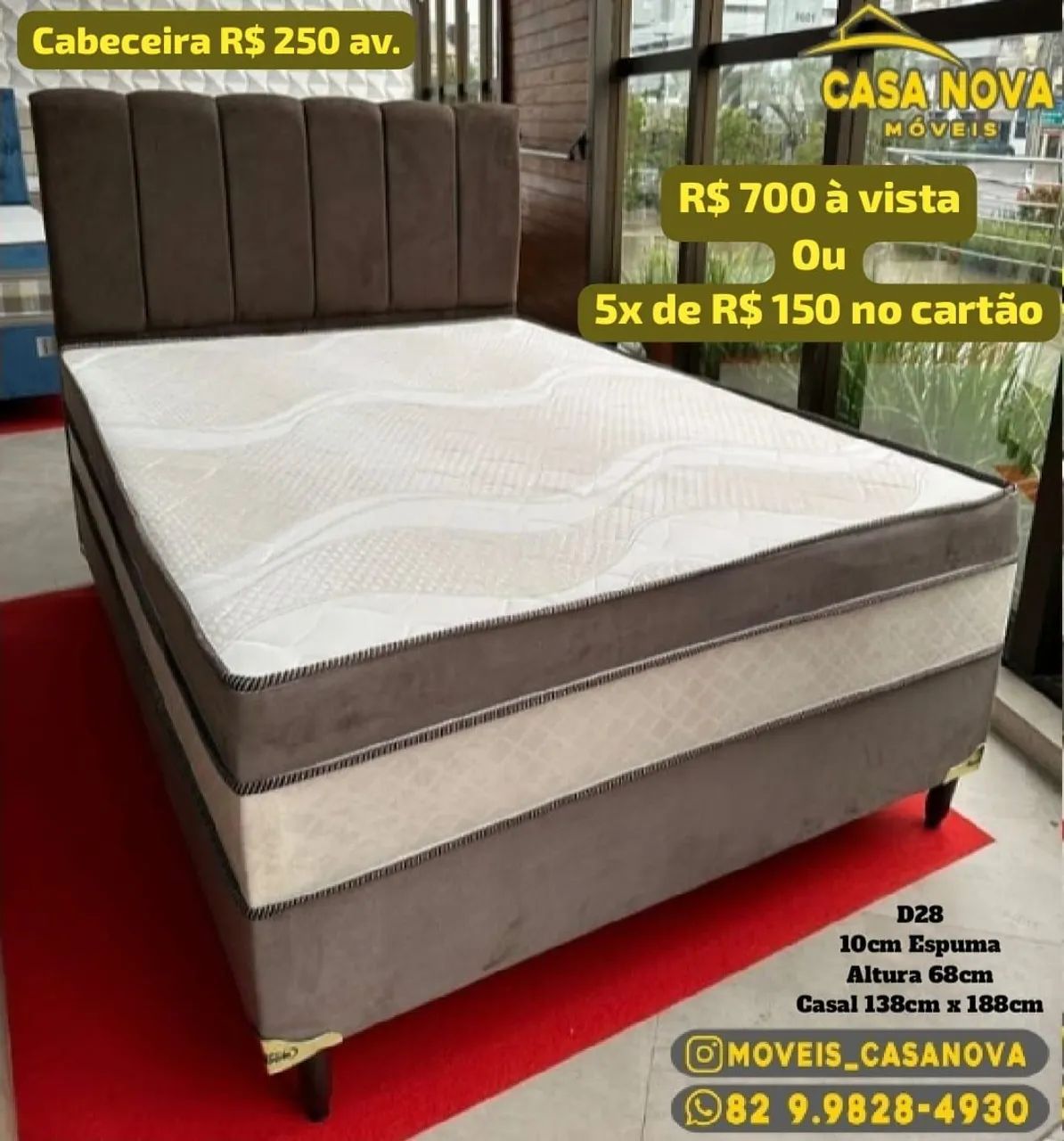 Cama Box Casal - Casa Nova Móveis - Foto 5