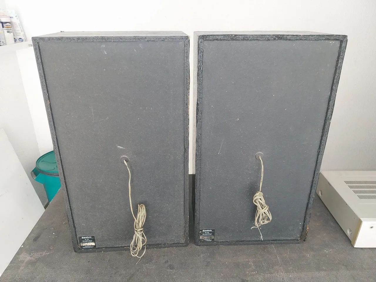 Par de caixas Gradiente modelo W20 falantes de 6 polegadas funcionando. - Foto 4
