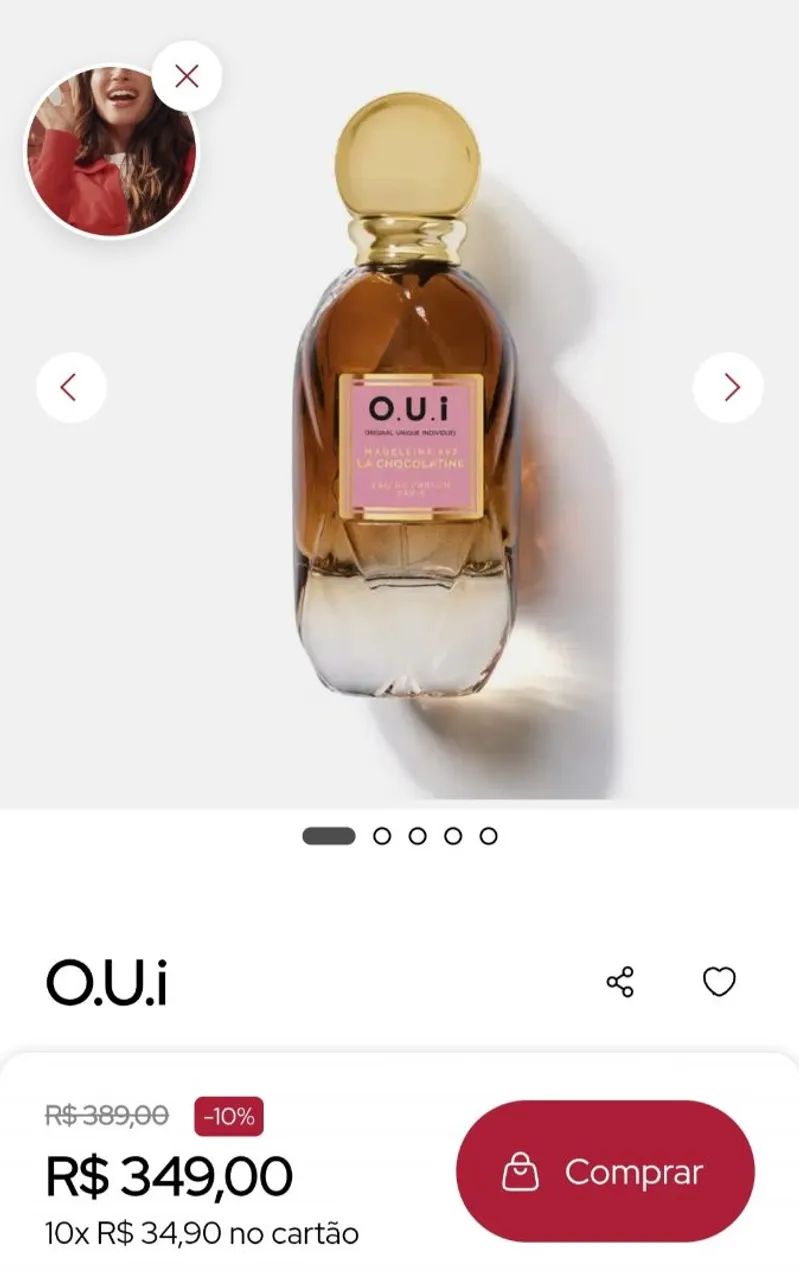 Perfume O.U.I Lá chocolatine - Foto 3