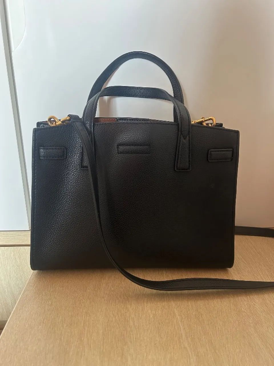 Bolsa de couro preta Tory Burch original - Foto 3