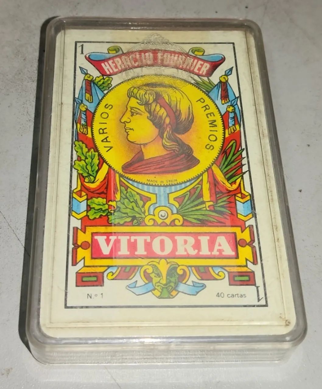 Baralho Espanhol Vitoria Heráclio Fournier 40 Cartas Lacrado