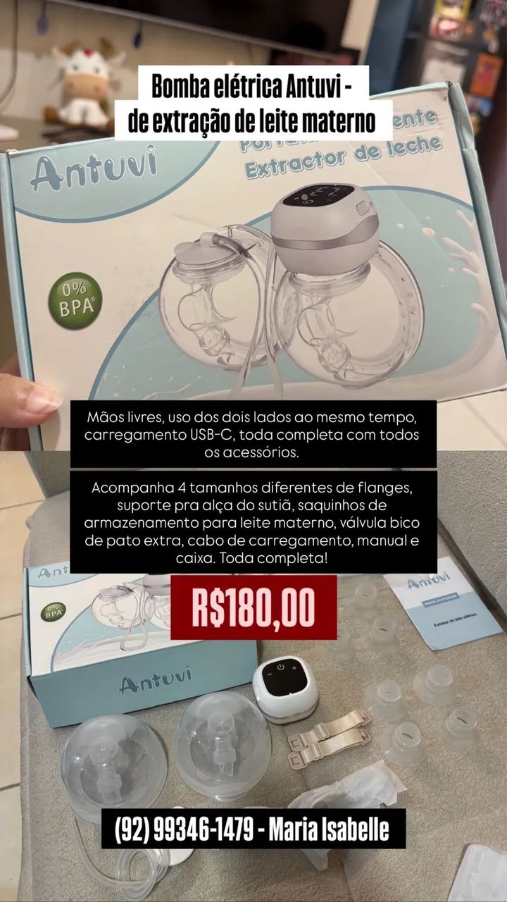 Bomba extratora de leite materno 