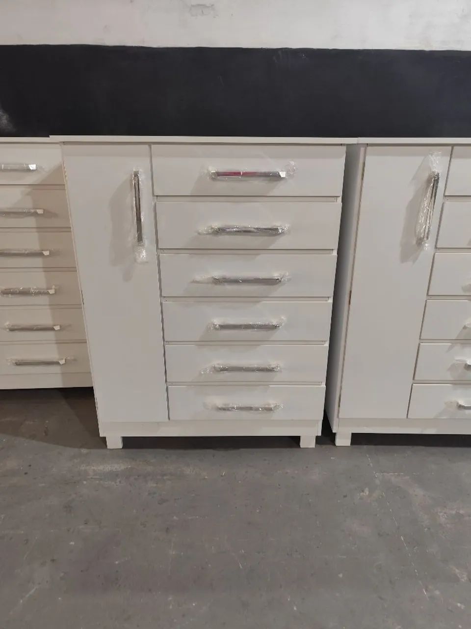 Cômoda em MDF com 6 Gavetas e sapateira 