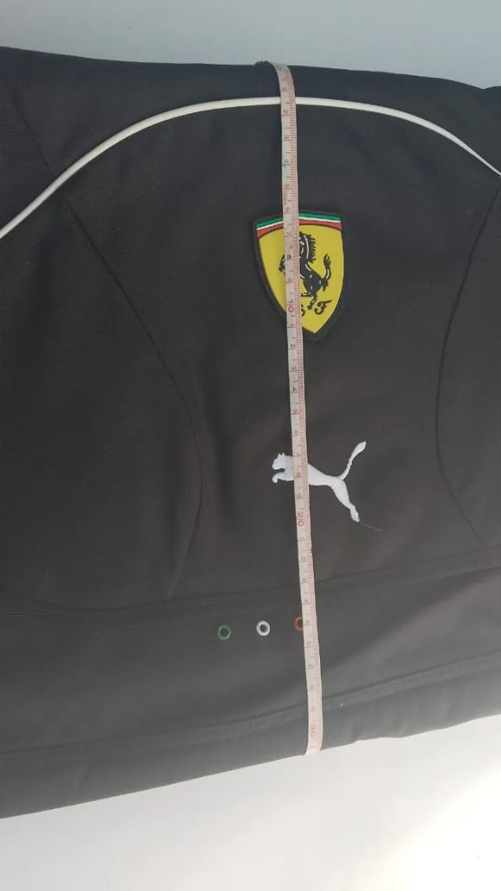 Bolsa de mão preta Puma Ferrari - Foto 4