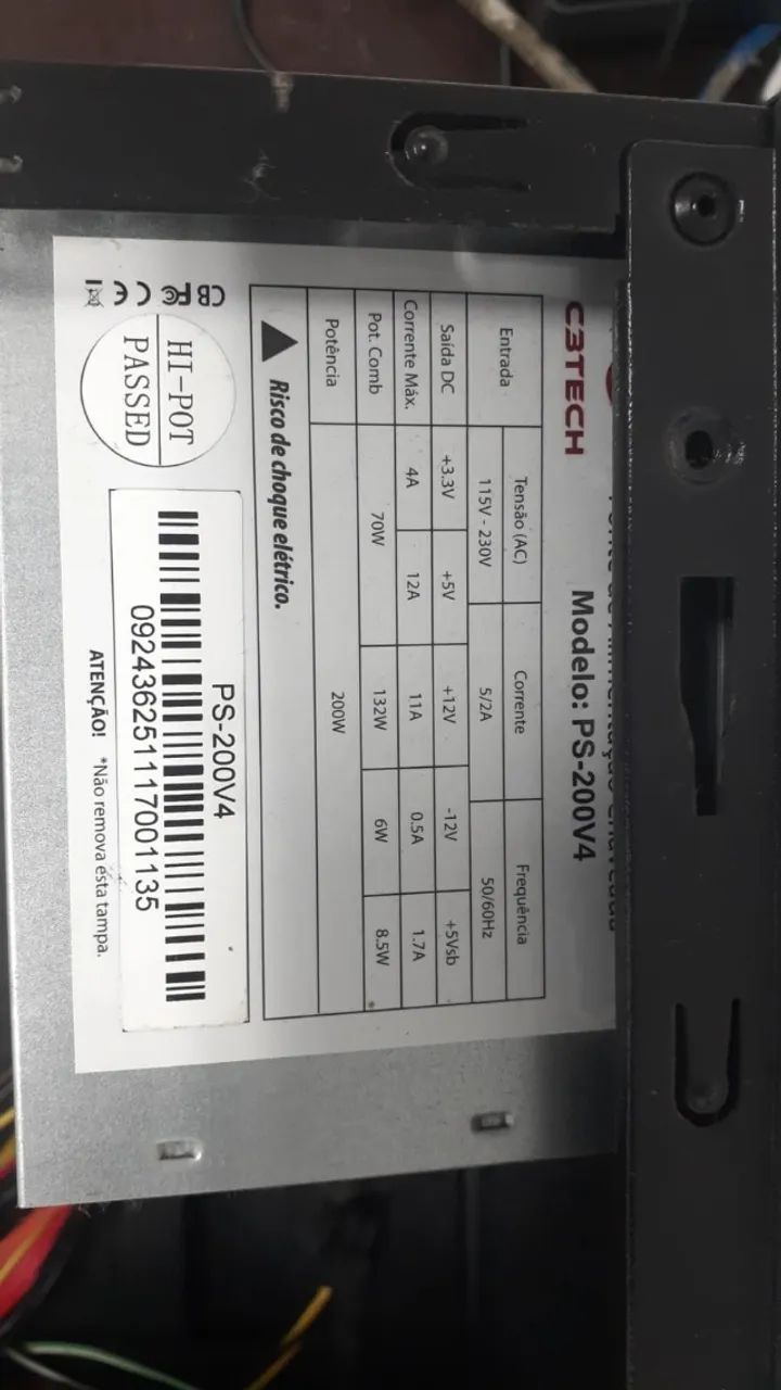 Computador Desktop Intel Celeron G1610 6GB RAM HD 500GB