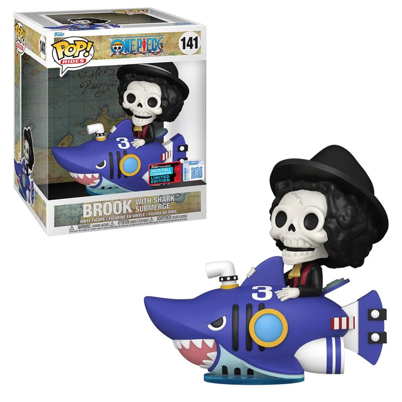 Funko pop! Brook with shark submerge, 2025 fall convention (One piece)