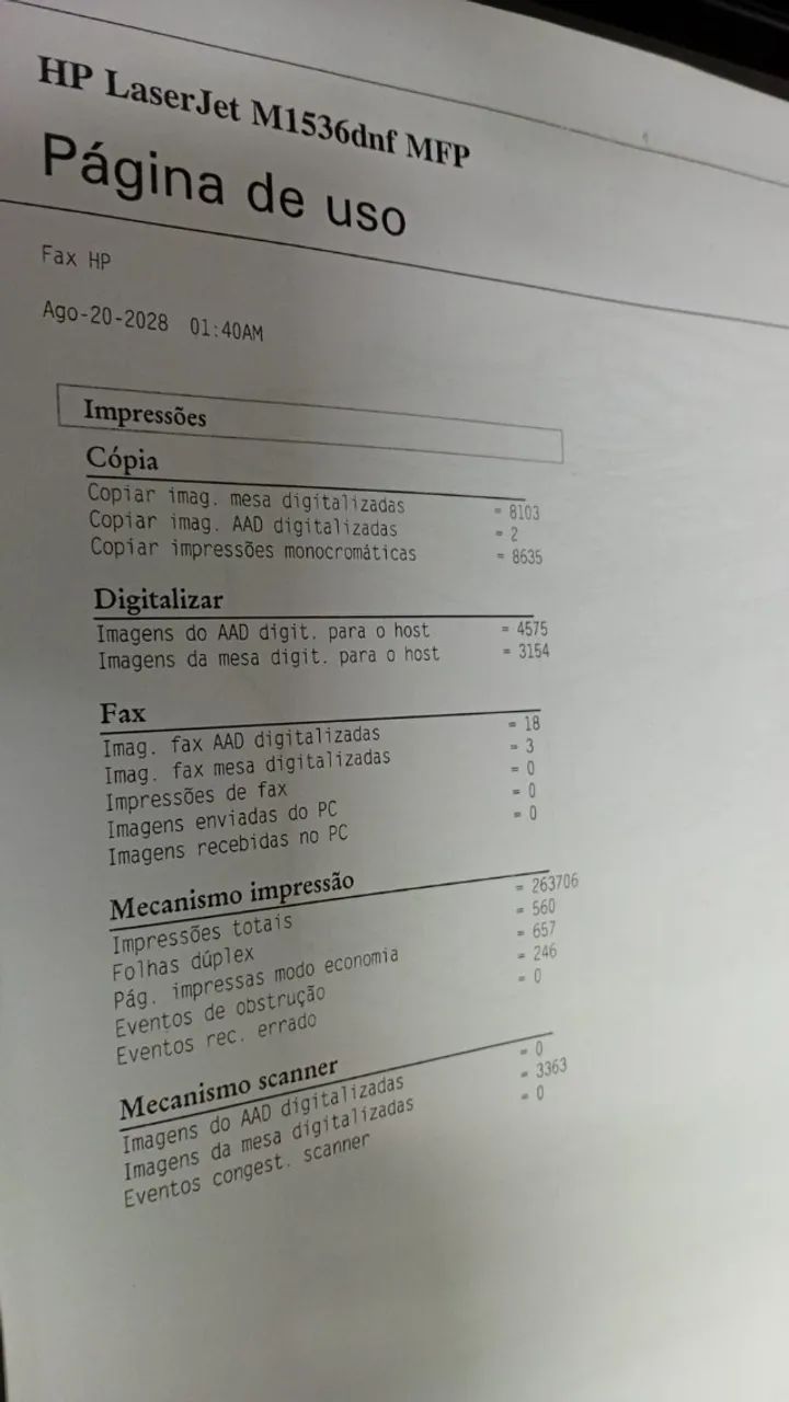 Impressora Laserjet M1536dnf Rede Duplex - Foto 5