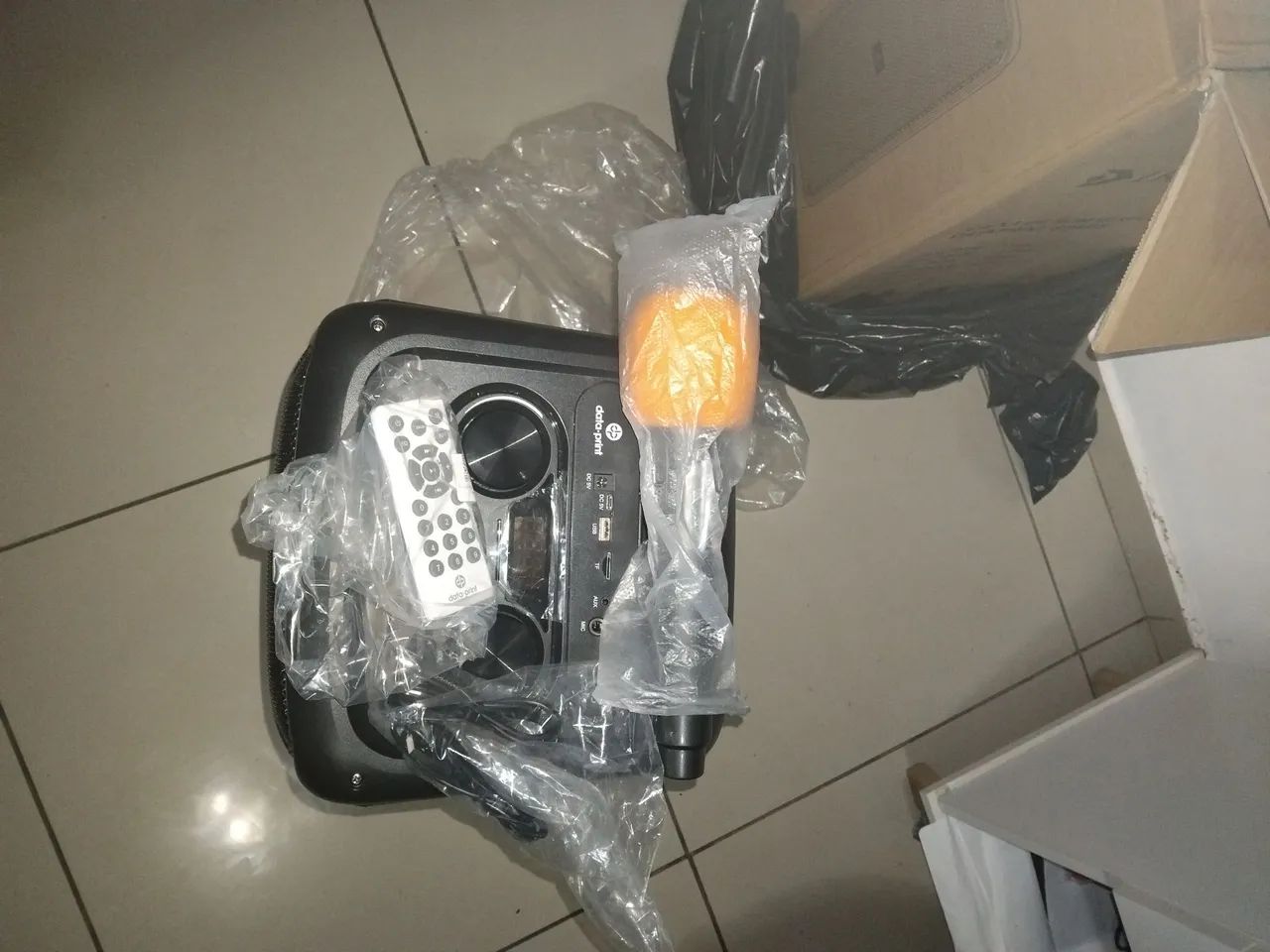 Caixa de Som Torre Bluetooth DataPrint SOM9S + Microfone Sem Fio (Completa) - Foto 2