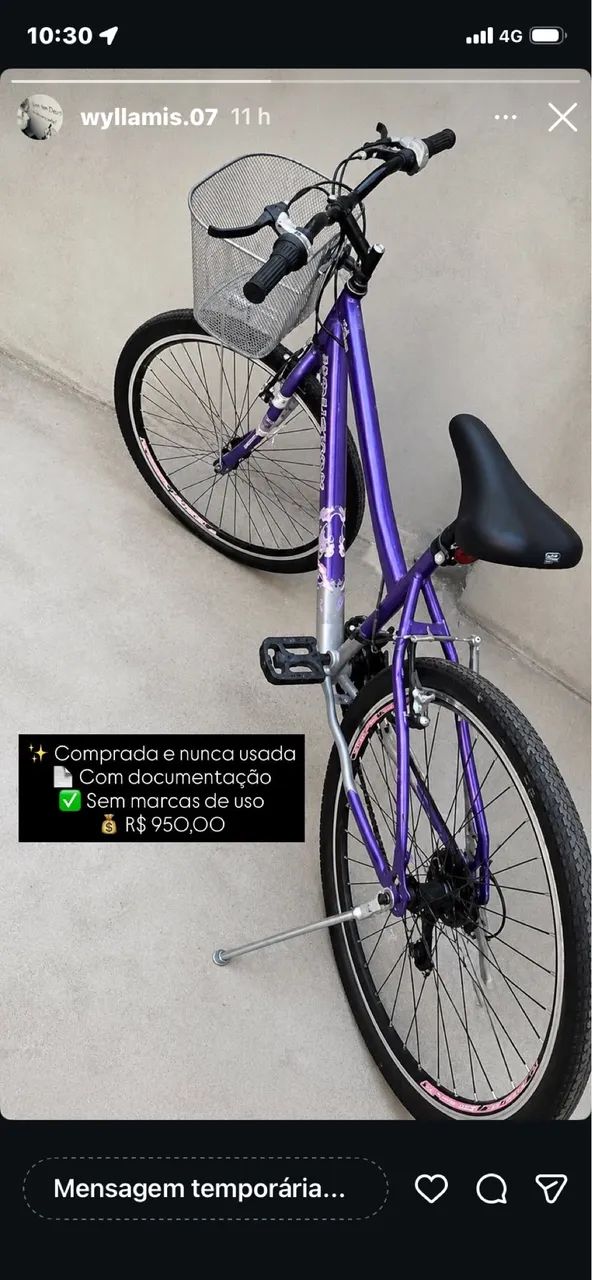 Vendo essa bicicleta nova com documento 
