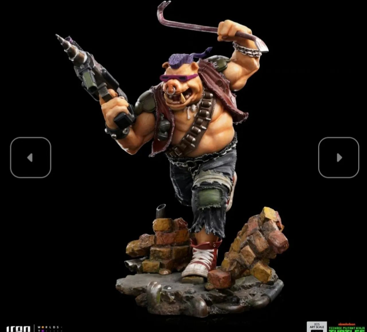 Bebop Rocksteady Master Splinter Iron Studios Tartarugas Ninja - Foto 2