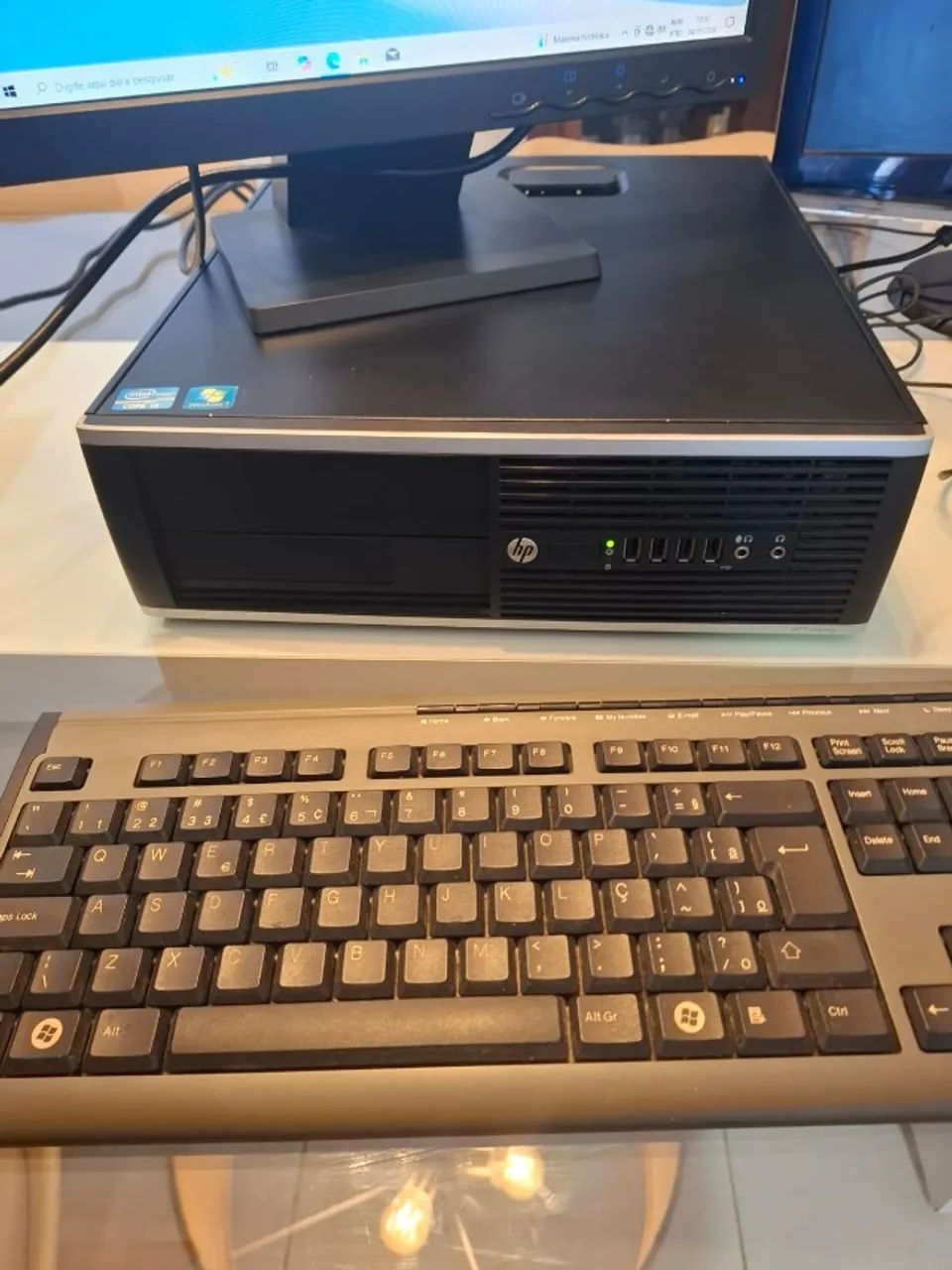Computador Completo HP (Kit Duas Telas) - Core i3, 8GB RAM, SSD 120GB (Super Rápido!) - Foto 4