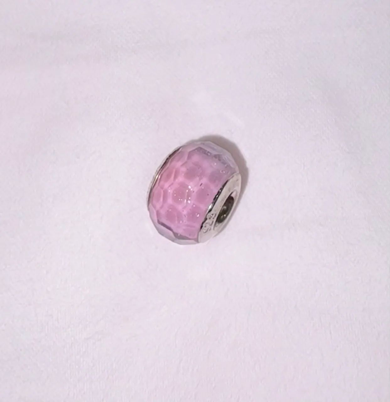 berloque rosa prata 925 - monte carlo