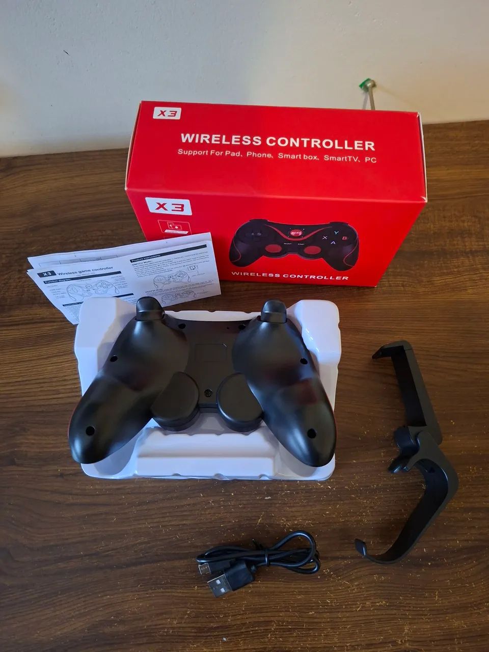 Controle Bluetooth X3 para smartphone, ps4. Usado - Foto 3
