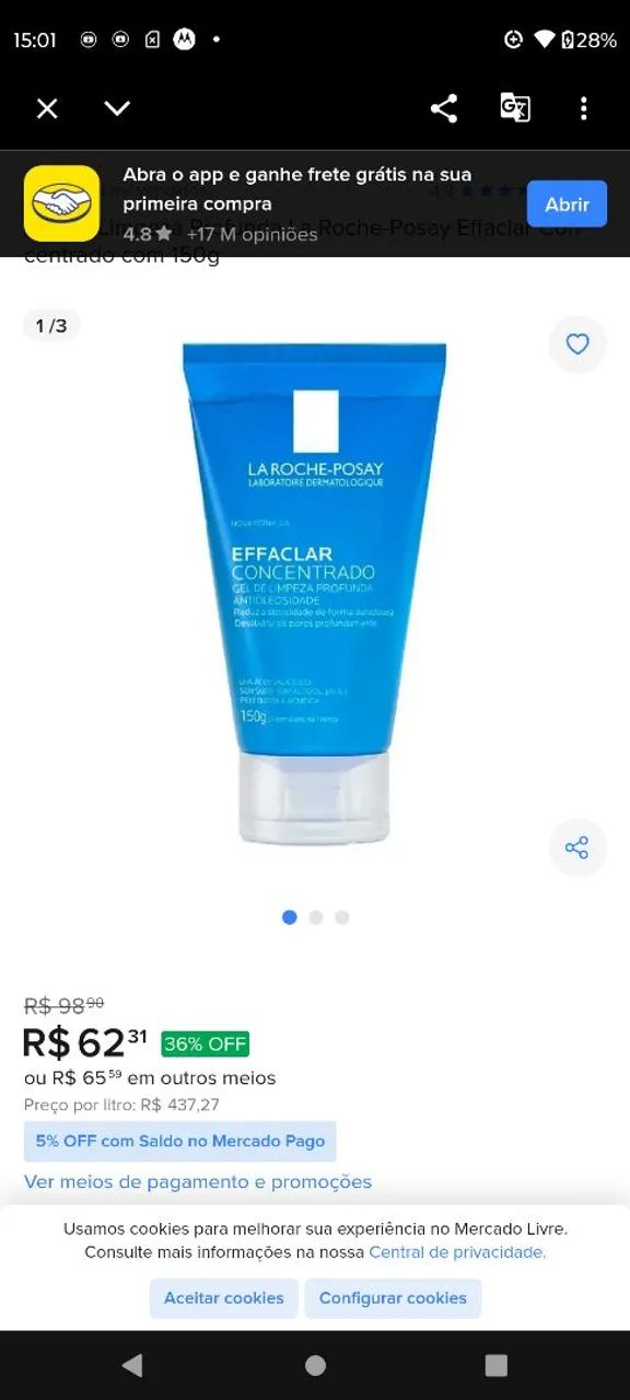 Gel de limpeza profunda 