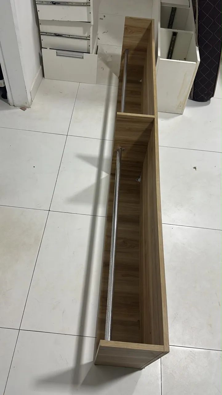 Cabideiro com prateleira Mdf 450 tudo - Foto 4