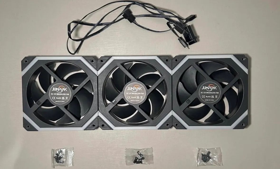 KIT 6 FANS JUMPEAK CS120 ARGB PRETAS - Foto 3