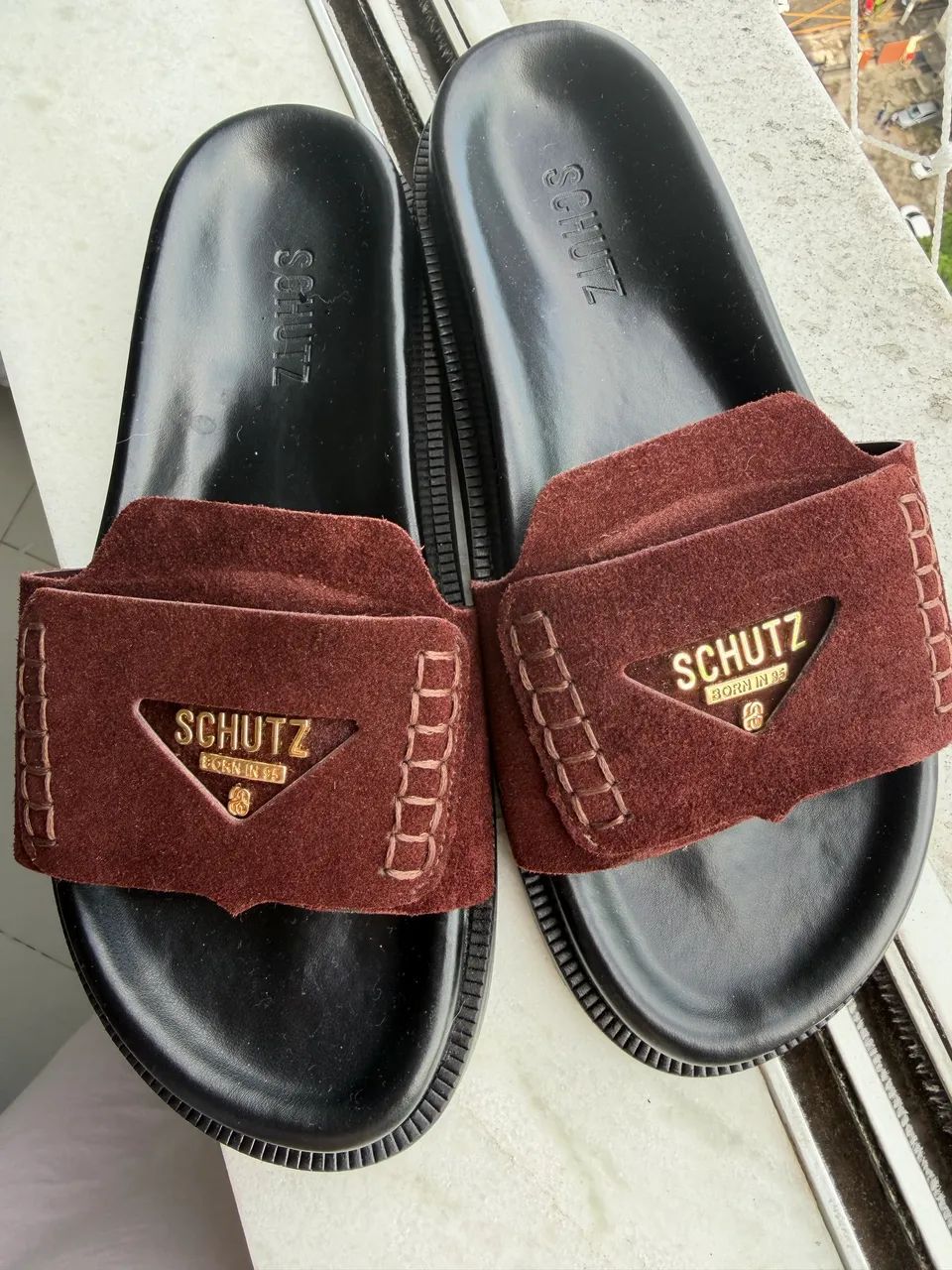 Papete Schutz marrom e dourada, 38 - Foto 2