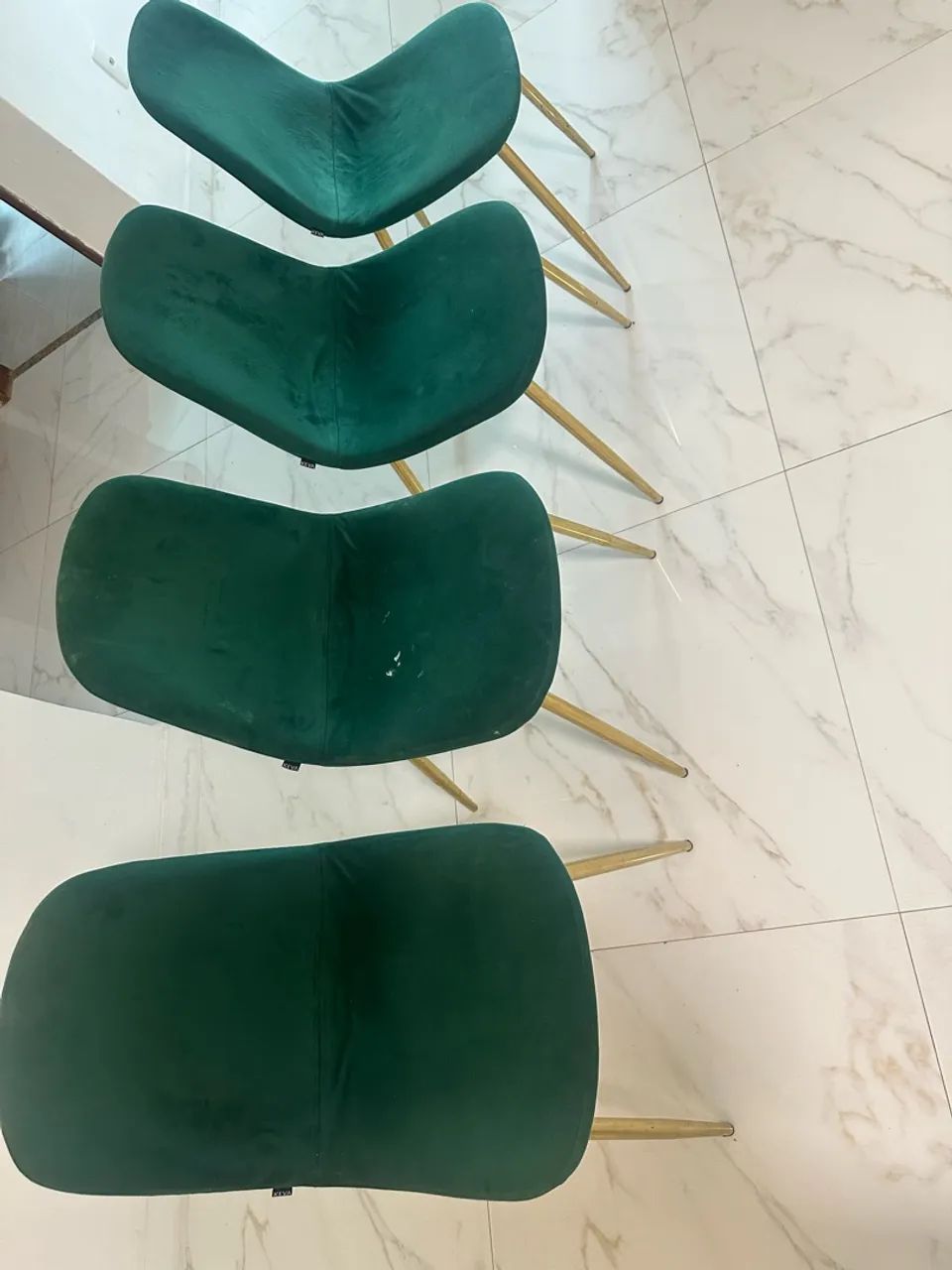4 cadeiras de veludo  - Foto 2