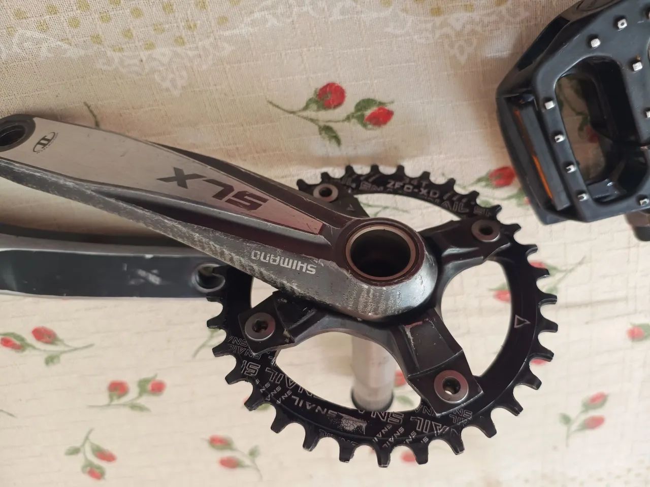 Pé de vela SLX com coroa de 34 dente  - Foto 4