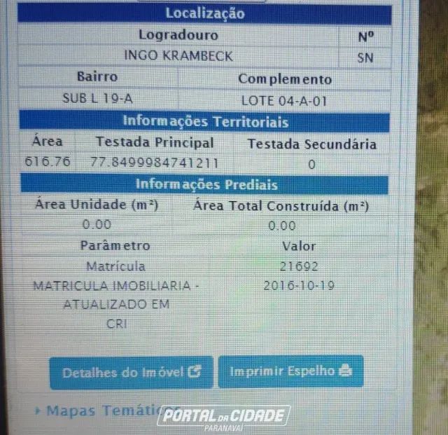 TERRENO À VENDA - 616,76 m² EM PARANAVAÍ/PR - Foto 3