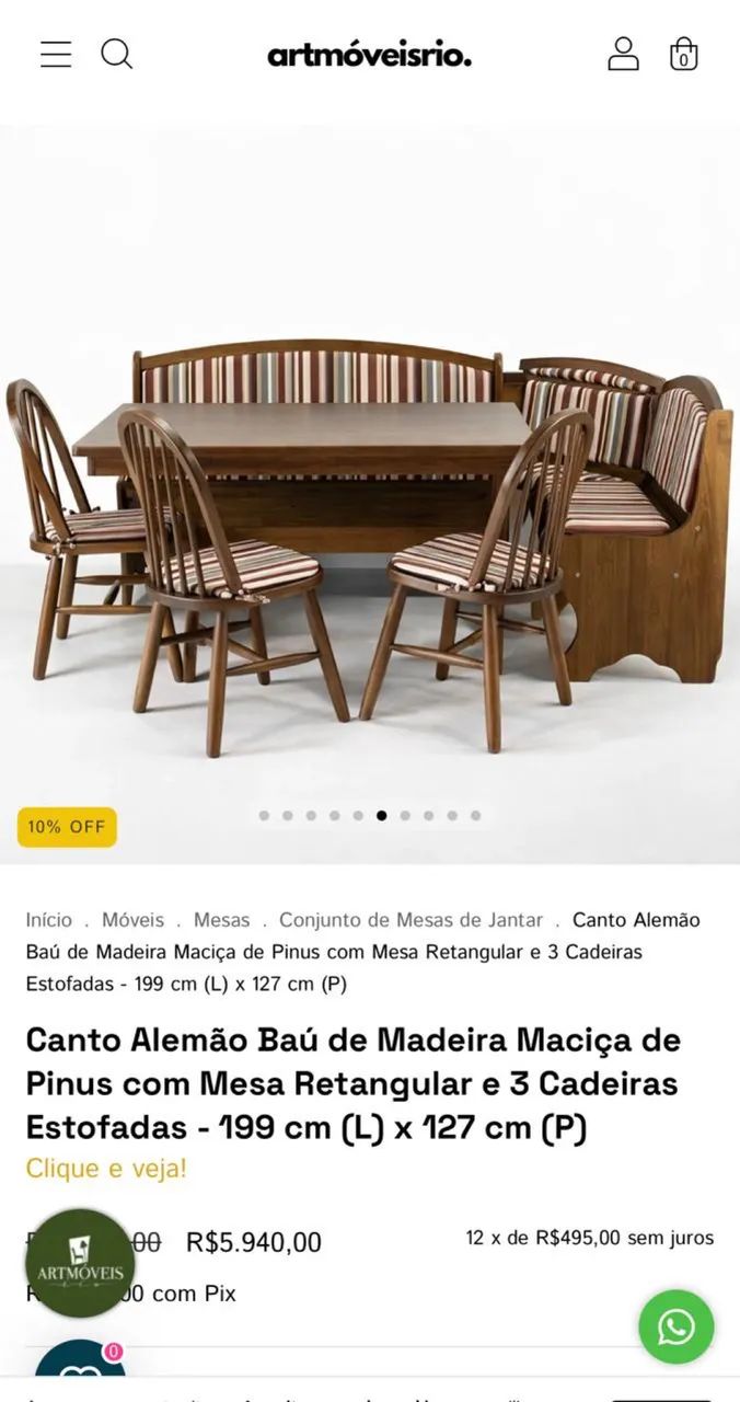 Vendo Canto Alemão  - Foto 5