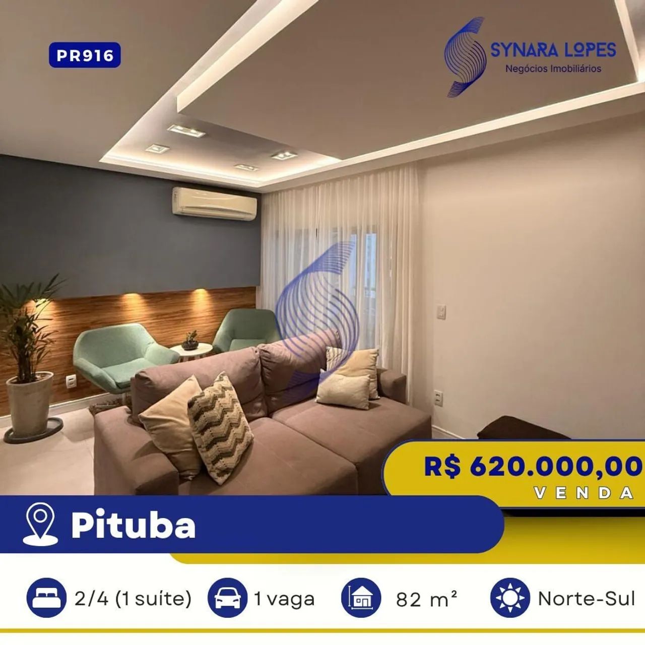 APARTAMENTO 82 M² | 2 QUARTOS | 1 SUÍTE | PITUBA | SALVADOR-BA