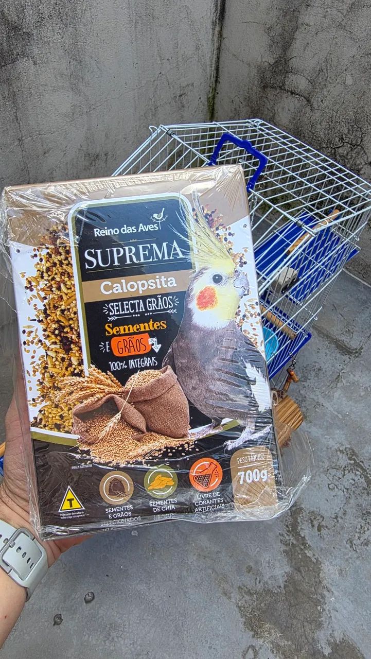 Viveiro para Calopsita Completo (Pouco Uso) + Kit de Brinquedos e Acessórios - Foto 6