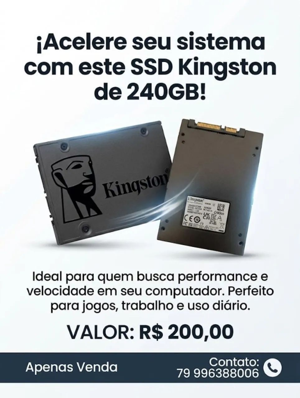 SSD KINGSTON 240 GIGAS