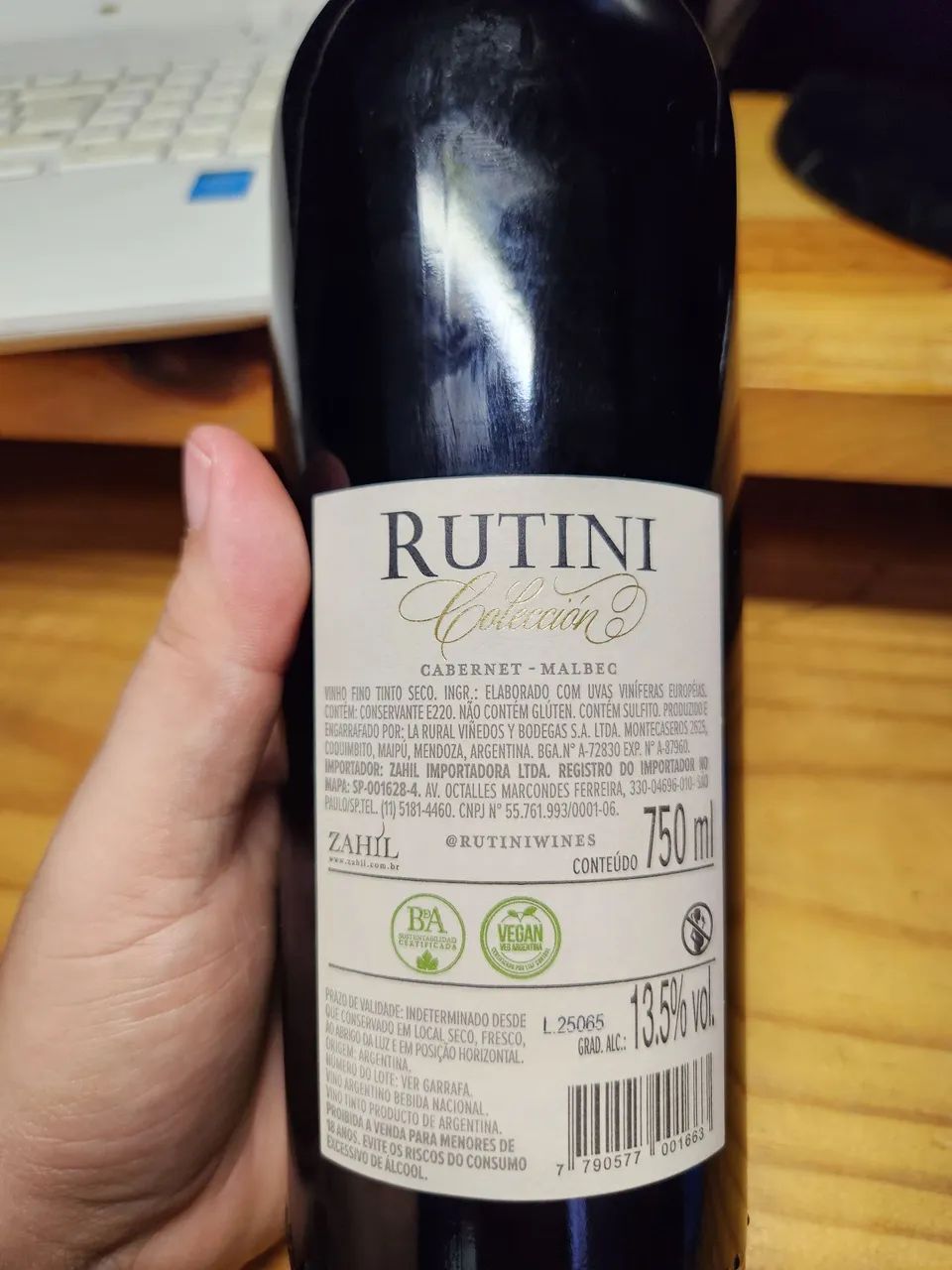 Vinho cabernet - malbec Rutini 2022 - Foto 5