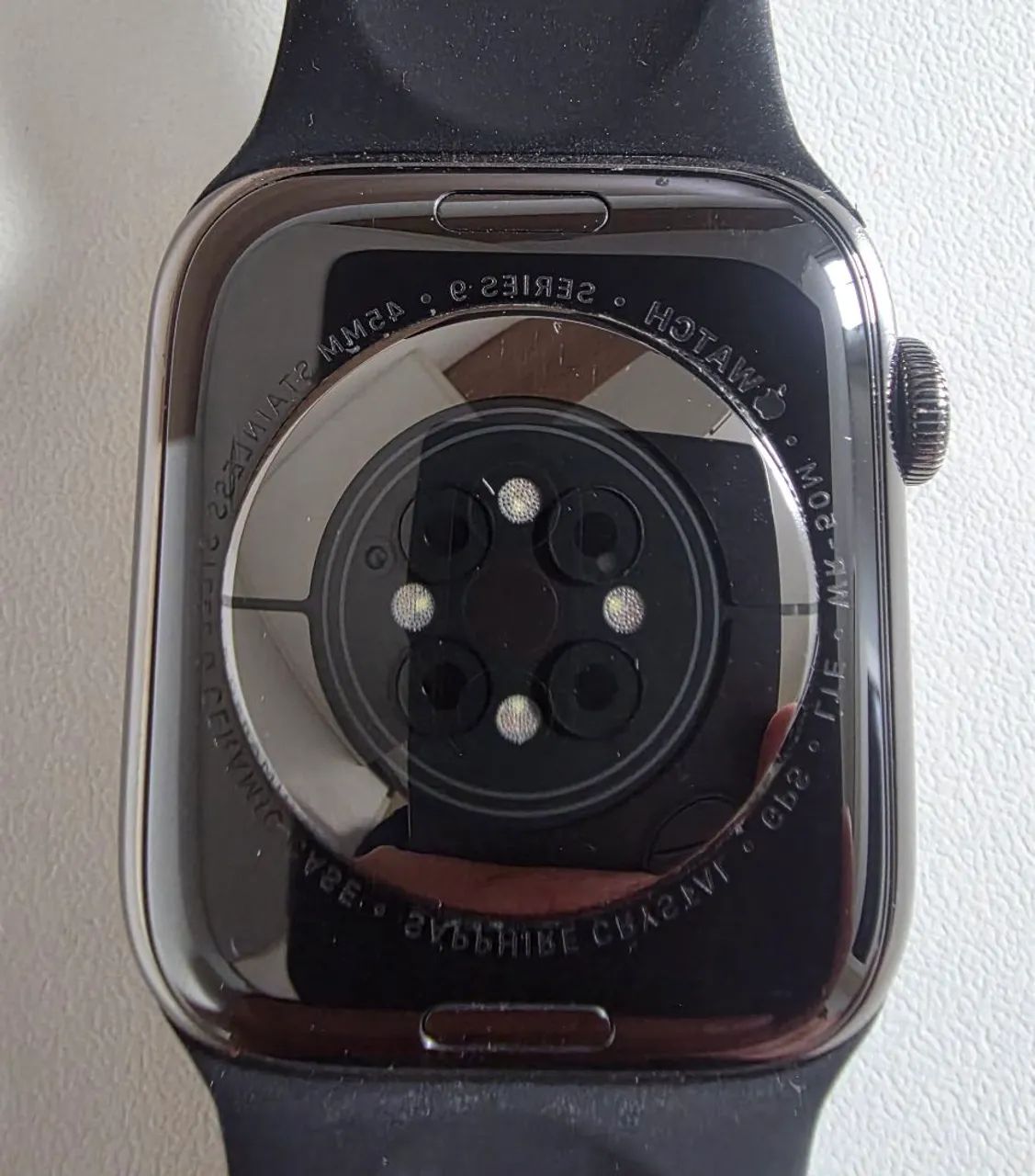 Apple Watch series 9 AÇO INOXIDÁVEL (45mm), Vidro de Safira, Lte + 11 Pulseiras-Impecável - Foto 4