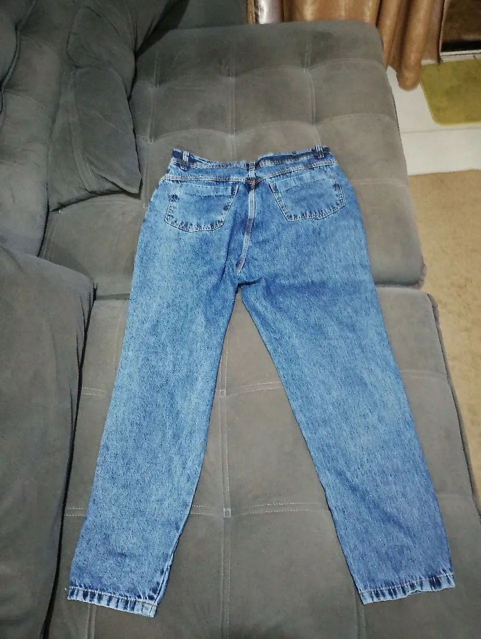 Calça MOM marmorizada 100% algodão  - Foto 4