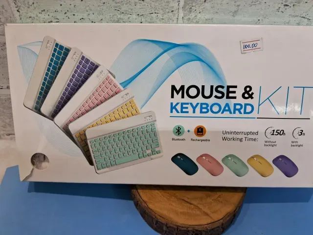 Mouse e Teclado Átomo Kit sem Fio